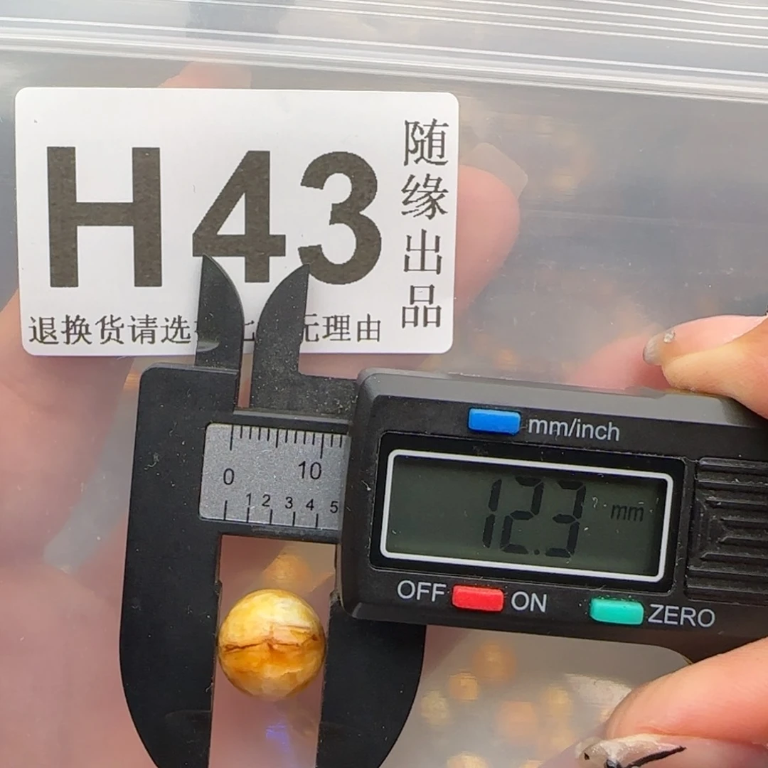 未镶嵌琥珀裸石12尺寸