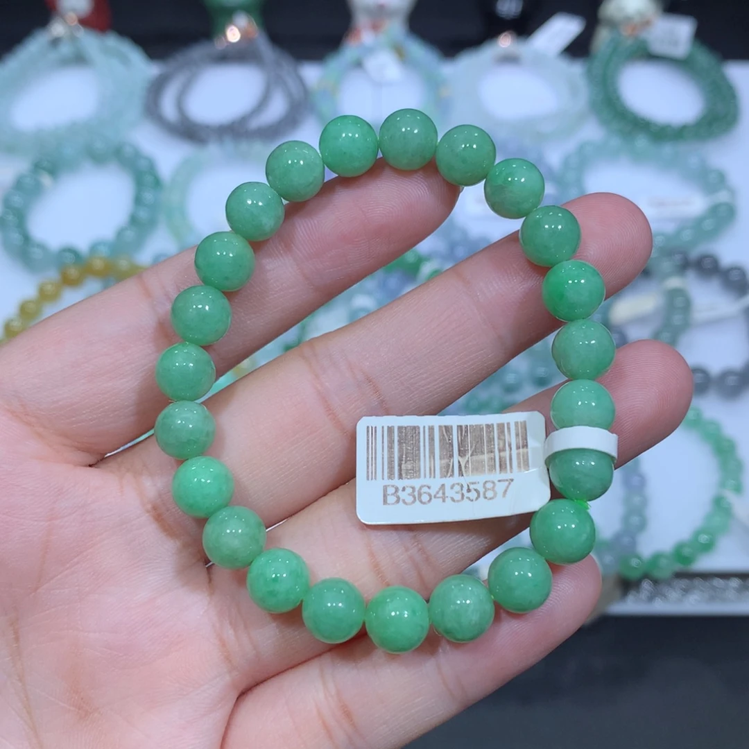 未镶嵌手串翡翠天然