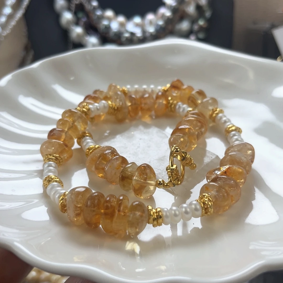 淡水珍珠未镶嵌项链【纯恬】