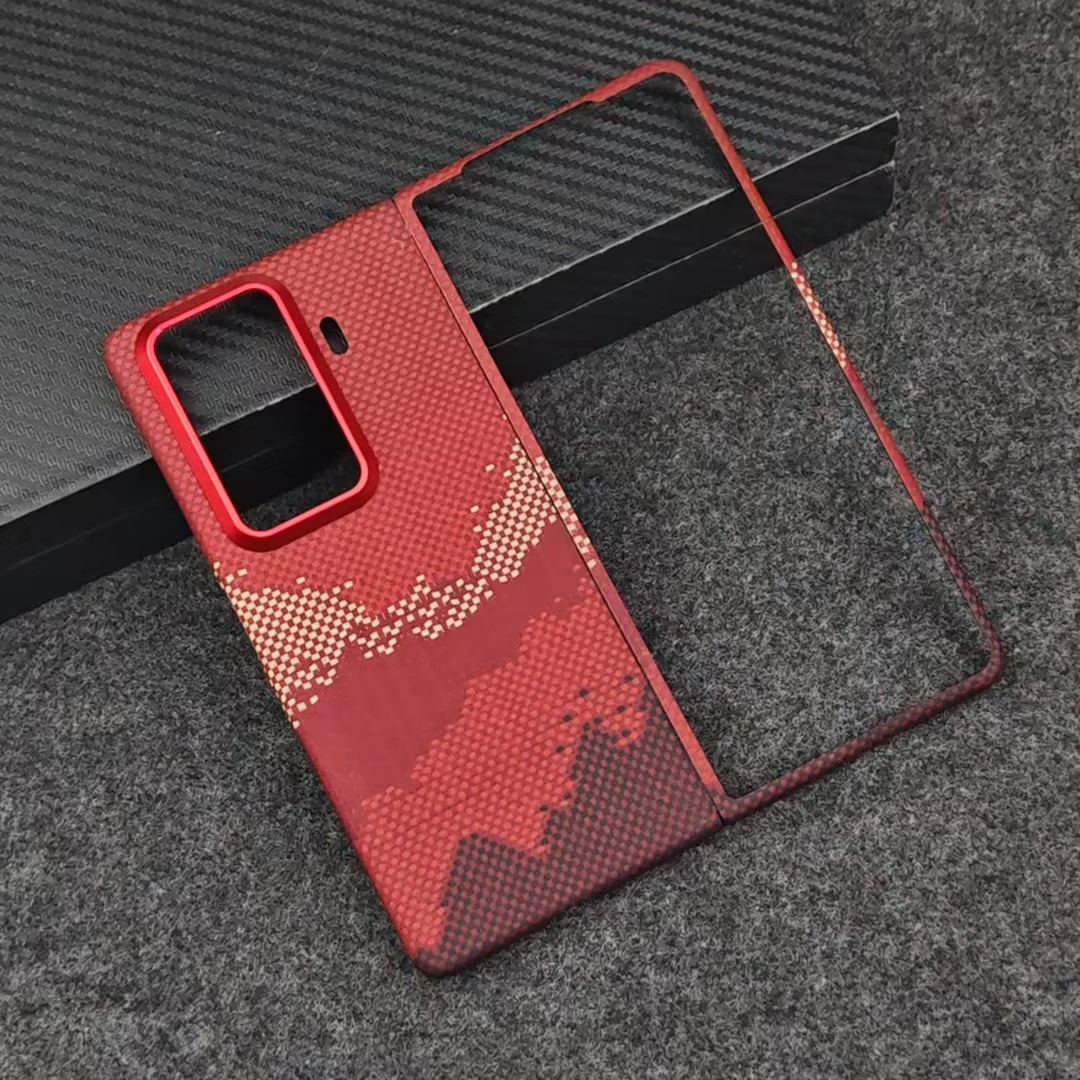 适用【荣耀magicVs3】凯夫拉壳商务高档超轻薄磁吸防摔散热亲肤质感