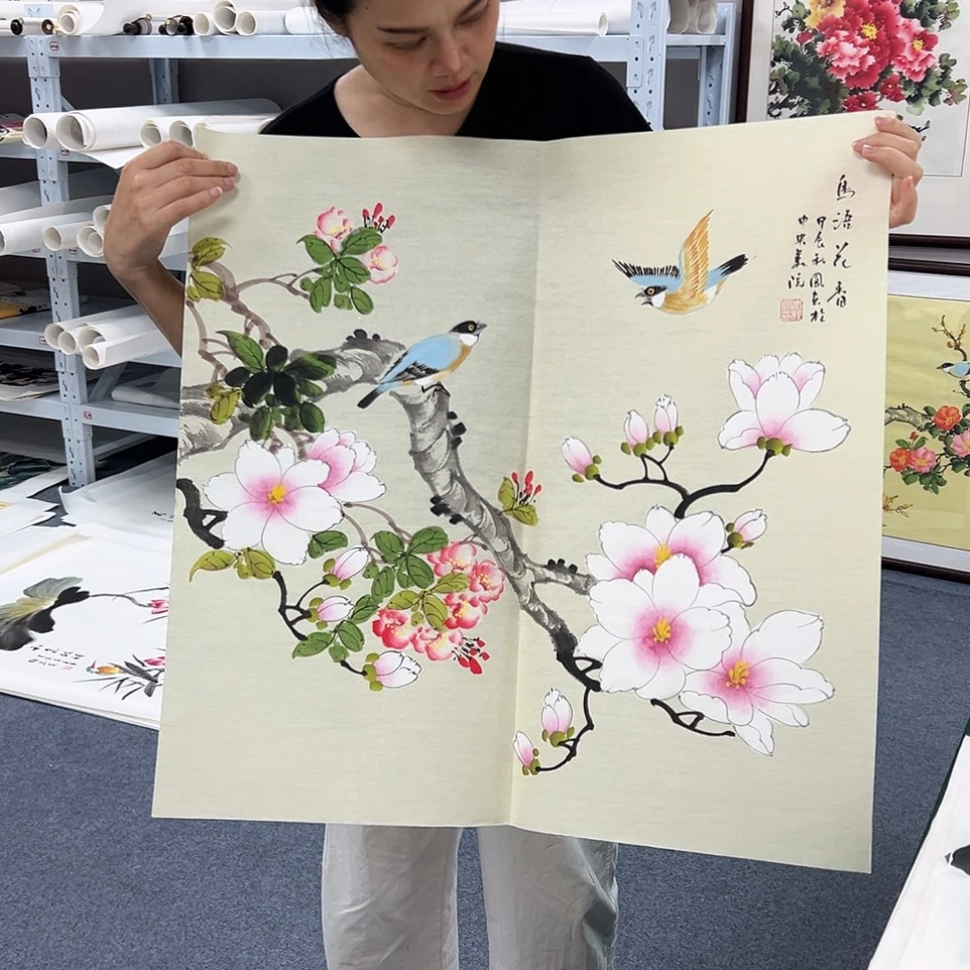 国画宣纸国画纯手绘作品