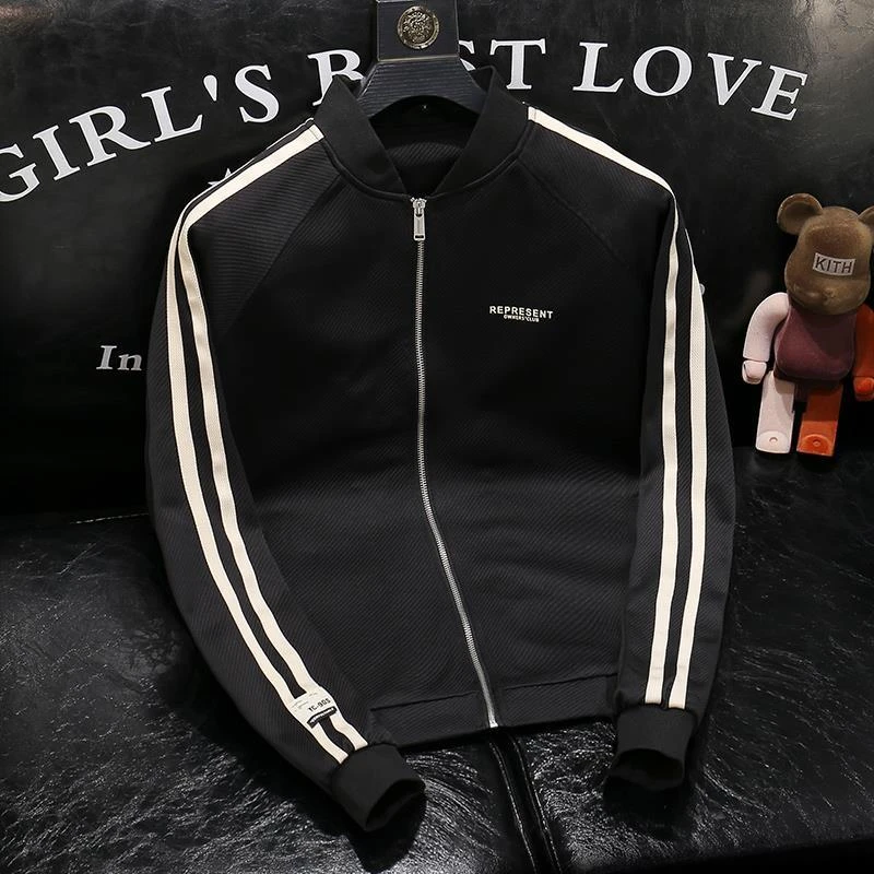 男士夹克时尚休闲潮流百搭春春秋新款帅气韩版棒球服修身外套上衣