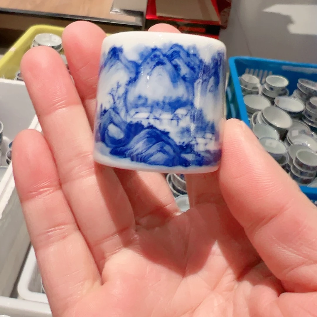 怡琅柴窑山水盖置