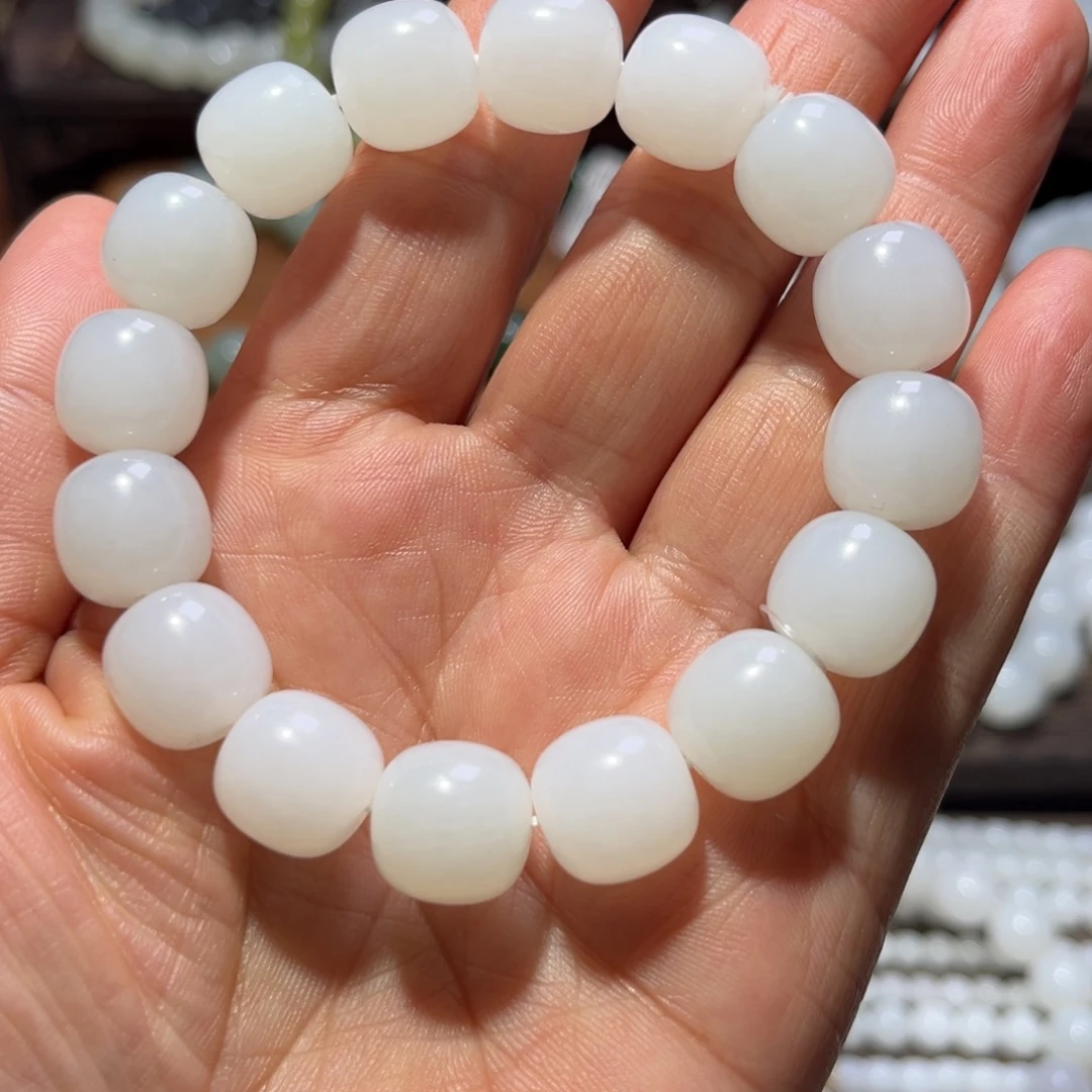 清***澜和田玉未镶嵌手链