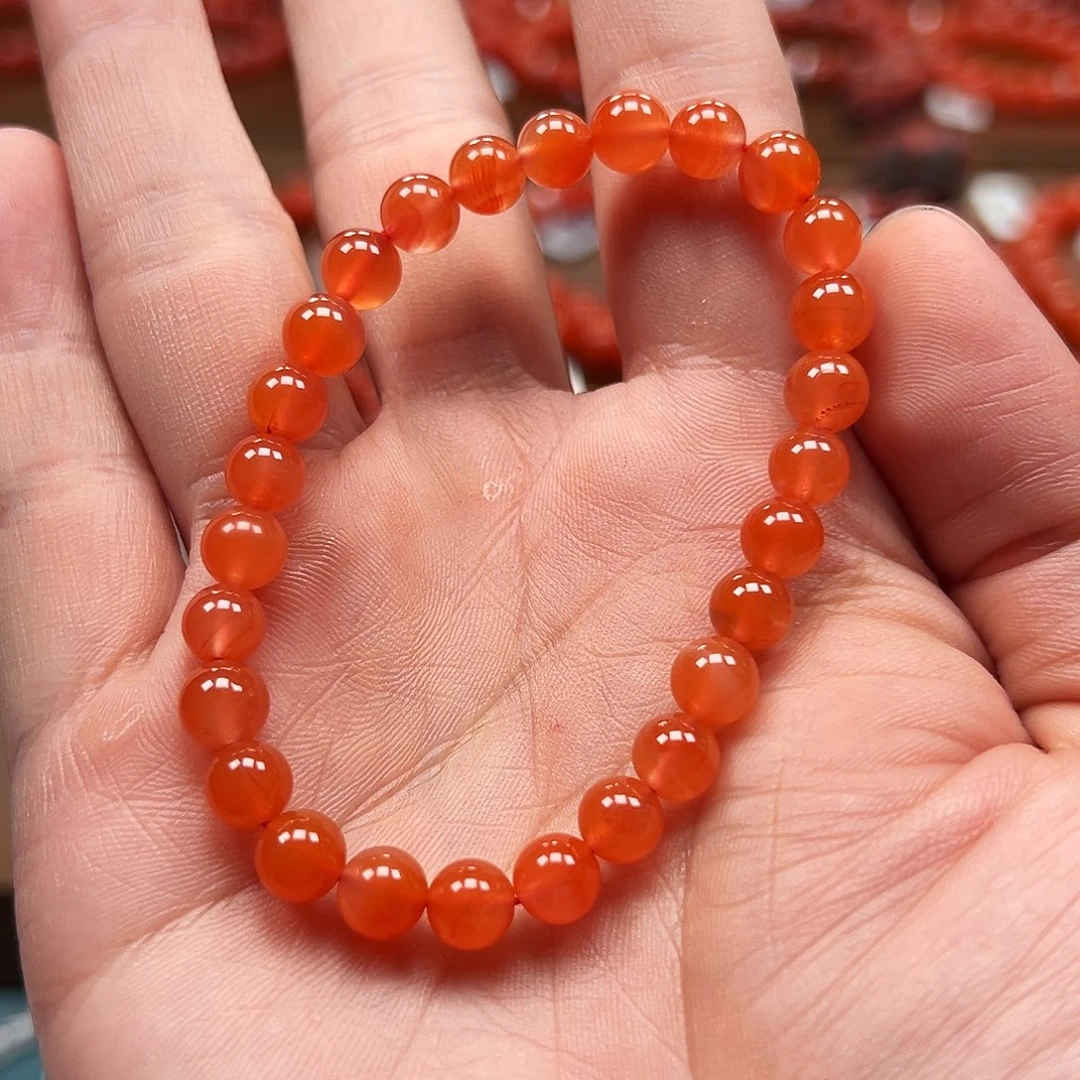 南红玛瑙未镶嵌手串