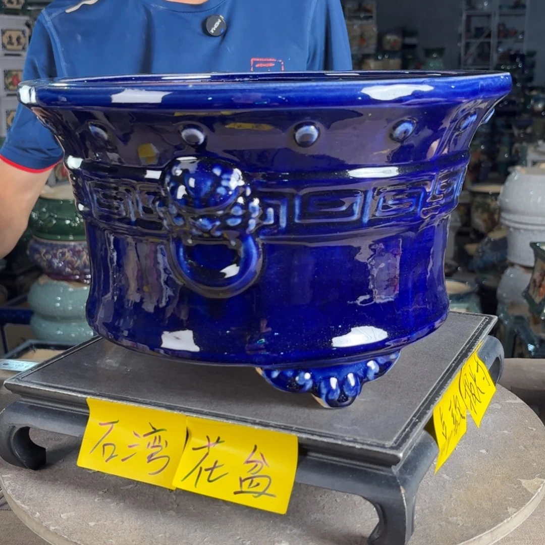 一风堂石湾花盆 内29*17