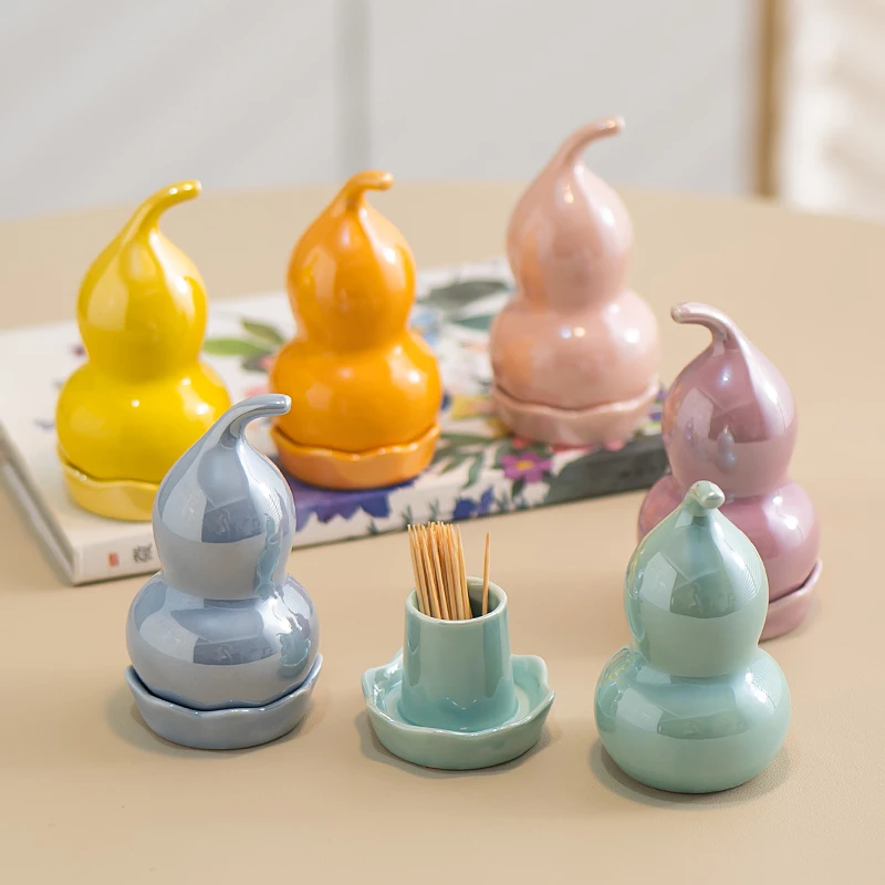 祥奇日式陶瓷牙签筒家用餐厅牙签罐创意酒店餐厅牙签盒轻奢高级感