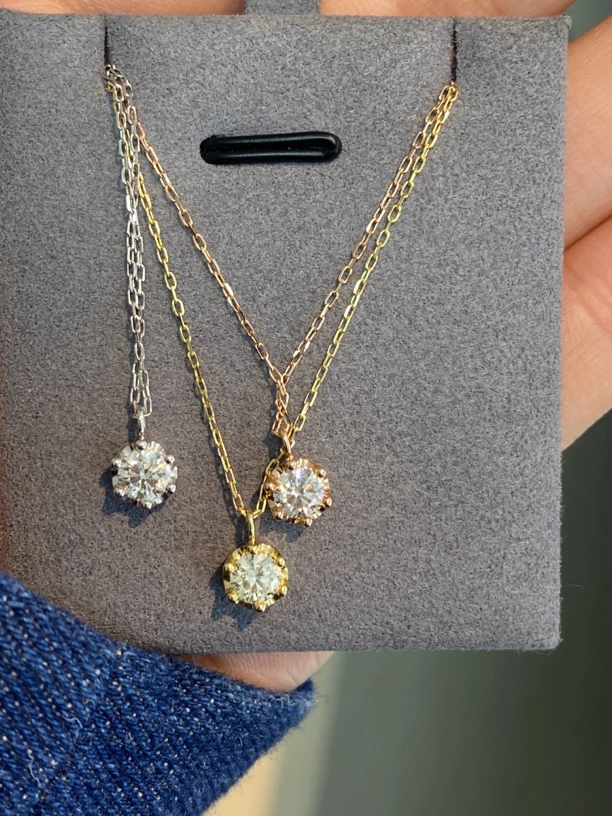 18k金钻石项链多样性发一