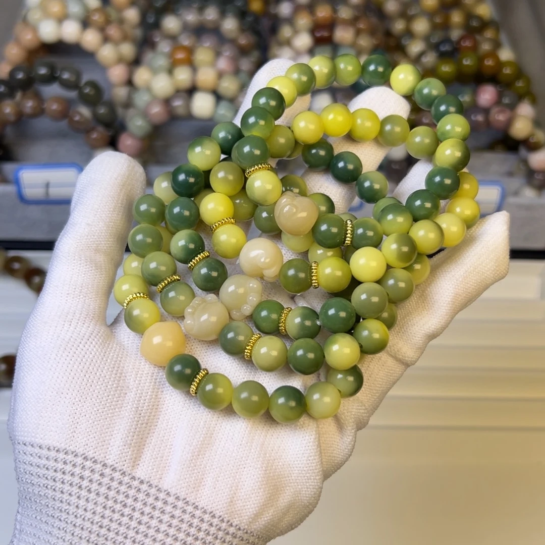 菩提根/象牙果手串小青柠猫爪卡10