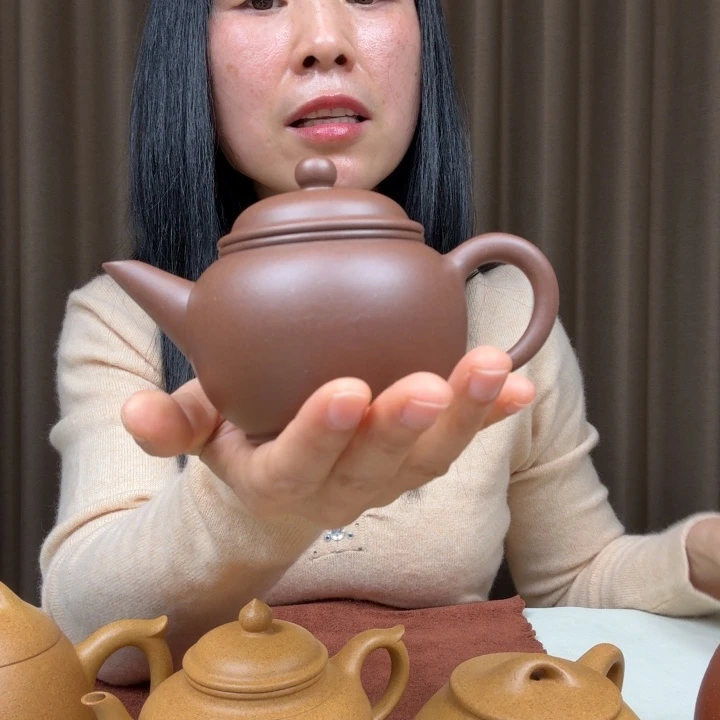 九***哥茶壶紫砂50目老紫泥标准水平全手工