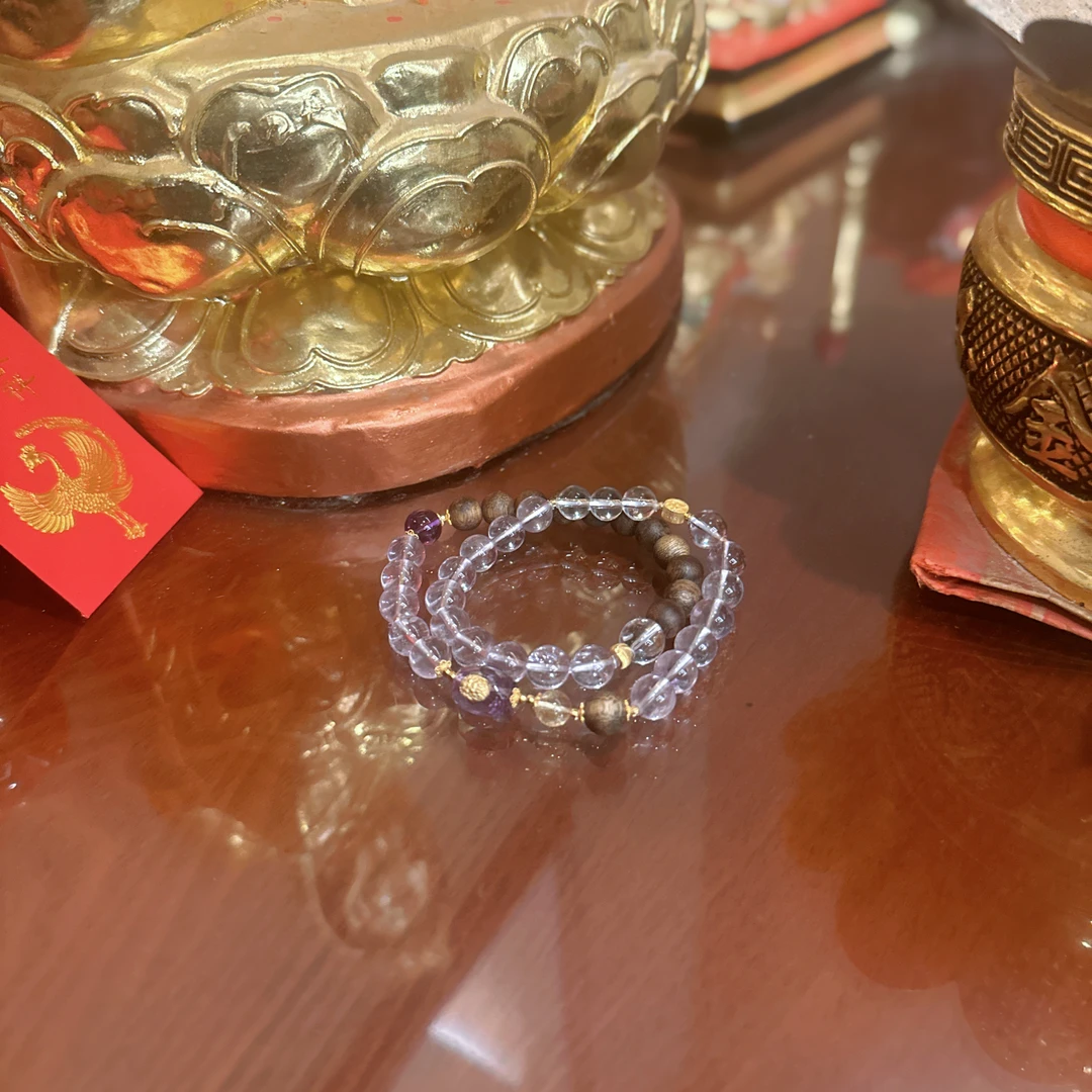 蓝宫调 老料紫水手串 七年奉孤品 M937