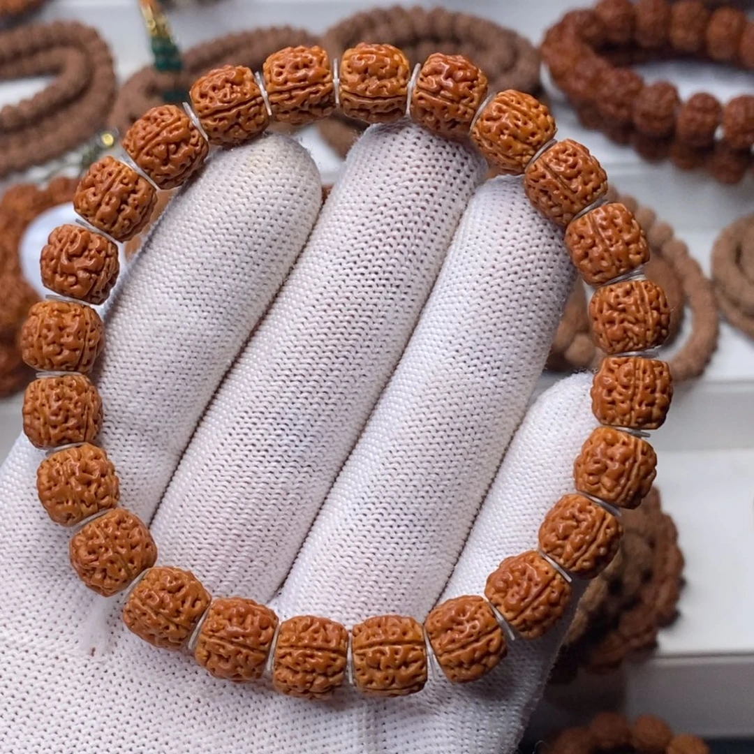 金刚菩提吊坠五瓣龙切高桩盘龙，尺寸11