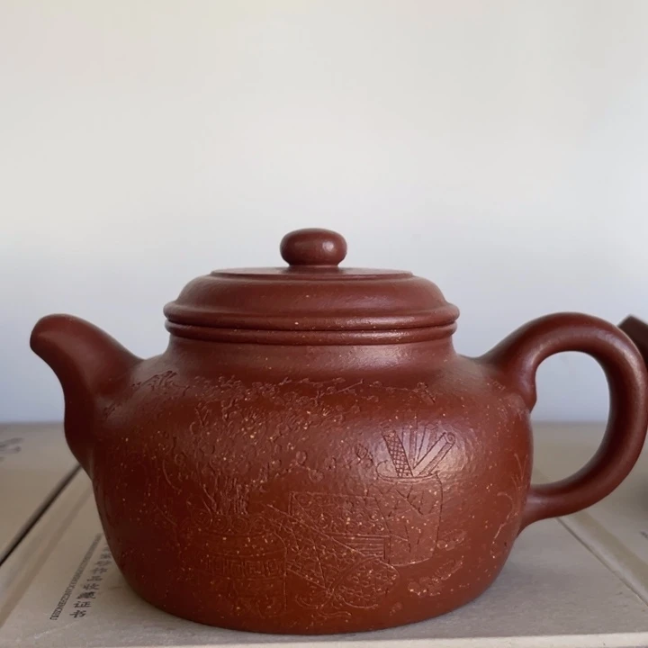 子***兰紫砂茶壶宜兴紫砂壶