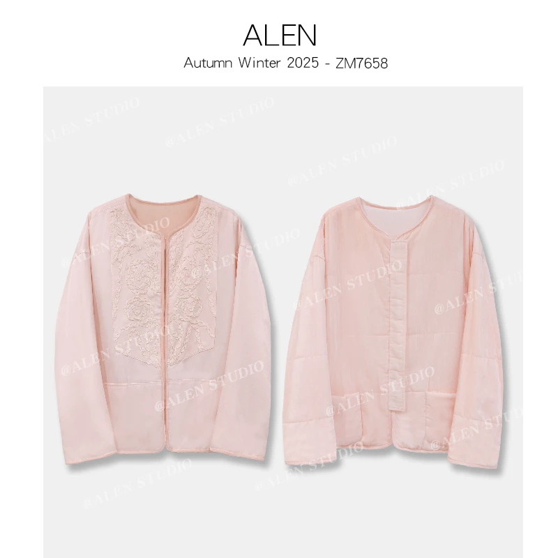 【Alen女装店】新中式国风宽松双面穿外套ZM7658
