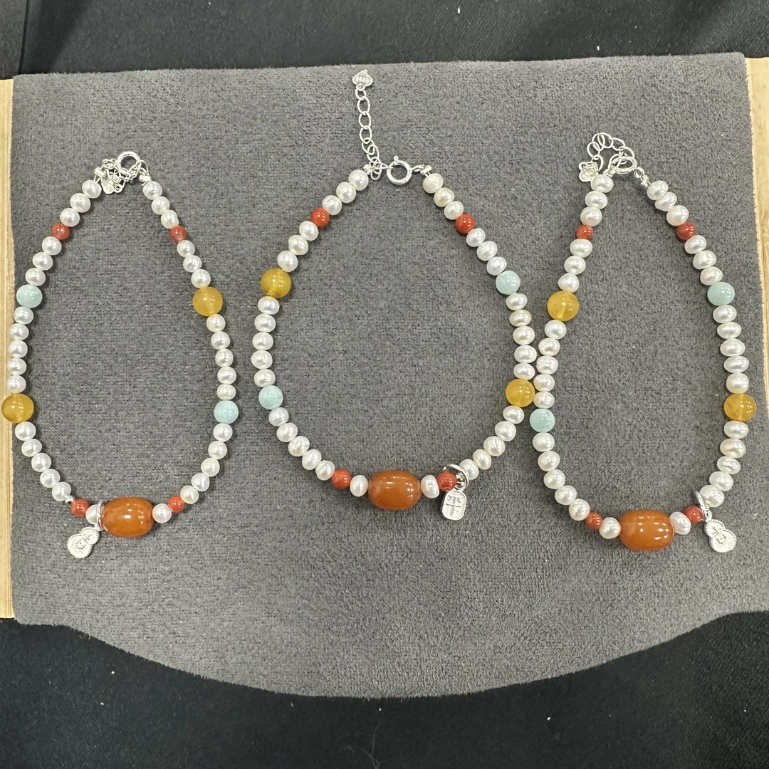 【小院甄选】珍珠蜜蜡手链 多样性发一件 ZH858