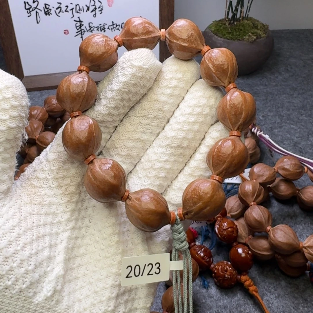 ****爸橄榄核手串/手链20/23鲨鱼背
