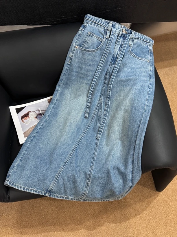 KW【假期半裙】南油欧货小众设计休闲时尚百搭牛仔裙夏季半身裙裙子