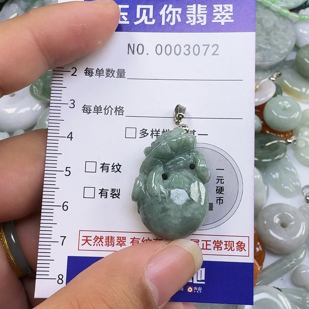 翡翠未镶嵌吊坠(不含链)