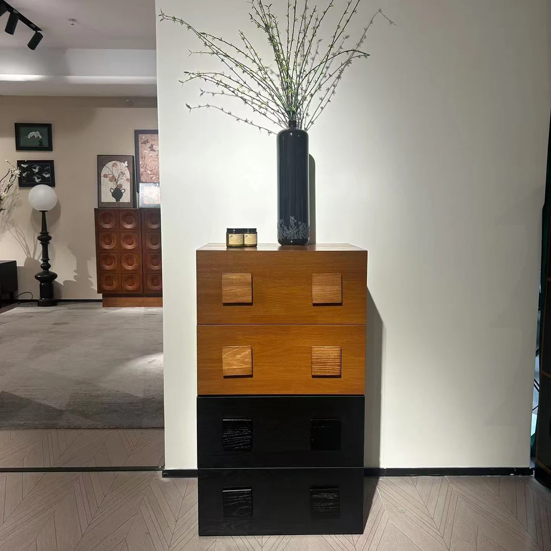 【卡门柜】原木风中古风模块组合实木卡门柜卧室客厅柜