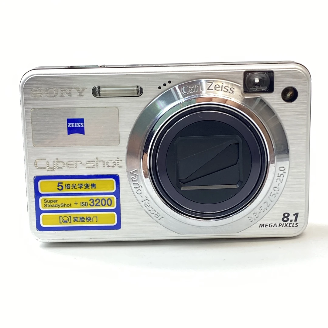 95新 Sony/索尼 w150银色810w像素5x光变ccd数码相机