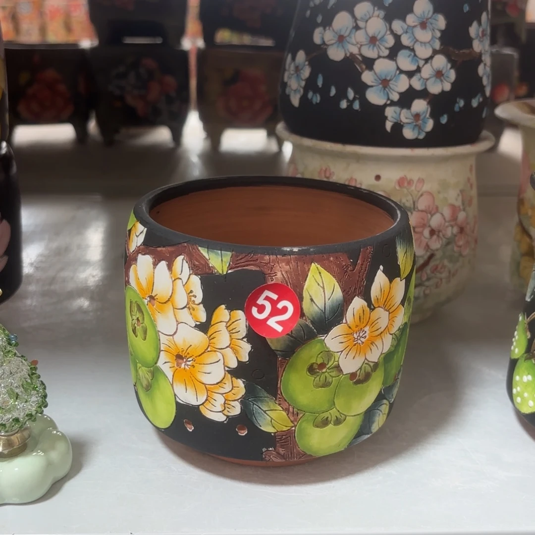 ****1景德镇手绘花盆翰林上新