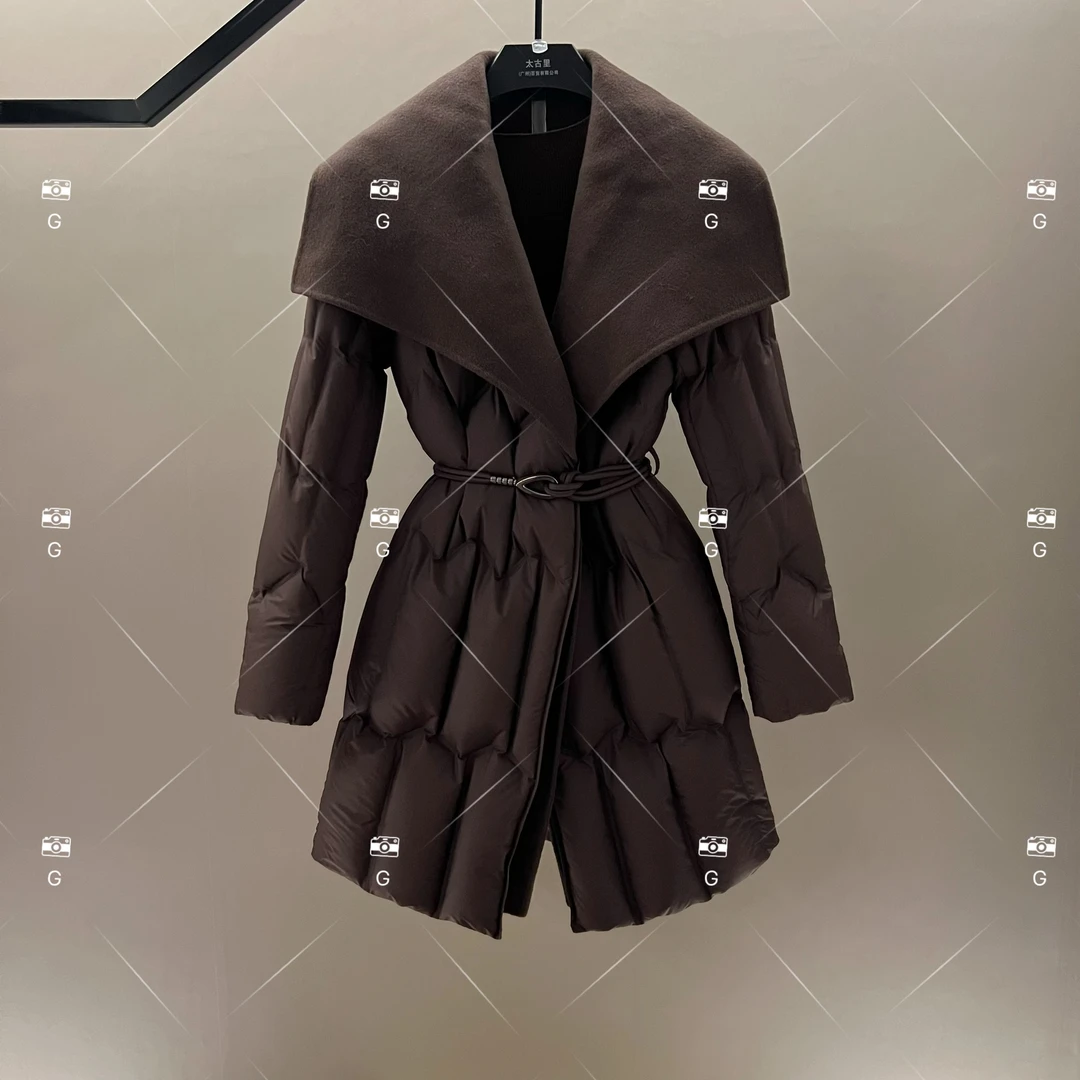 秋冬气质小香风时尚设计师中长款羽绒服 GS-57636