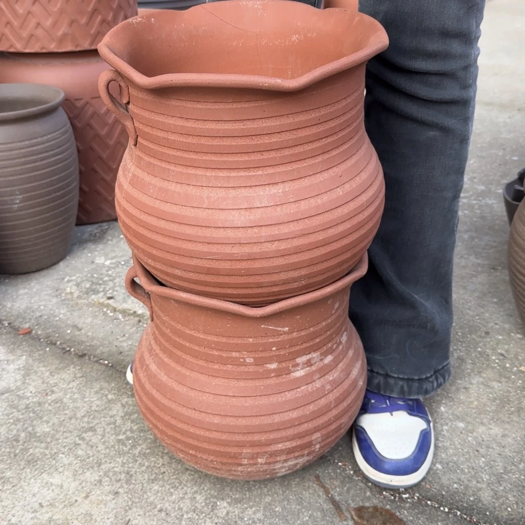 紫砂花盆口27高27宜兴紫砂