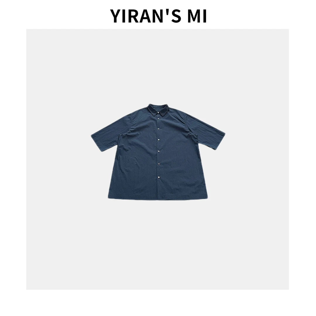 一然 POLO 衬衫 极简纯色棉质短袖衬衫上衣 YLM00926