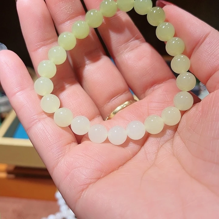 未镶嵌手链和田玉（糖玉）星*