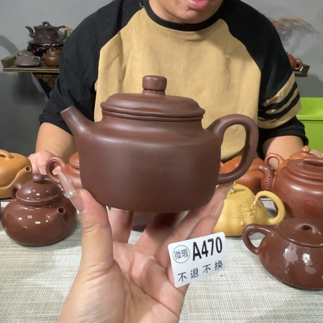 紫砂茶杯宜兴原矿紫砂精品手工