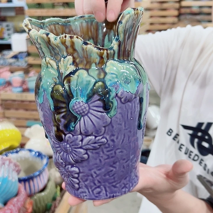有孔,满10元发货多肉陶瓷花盆