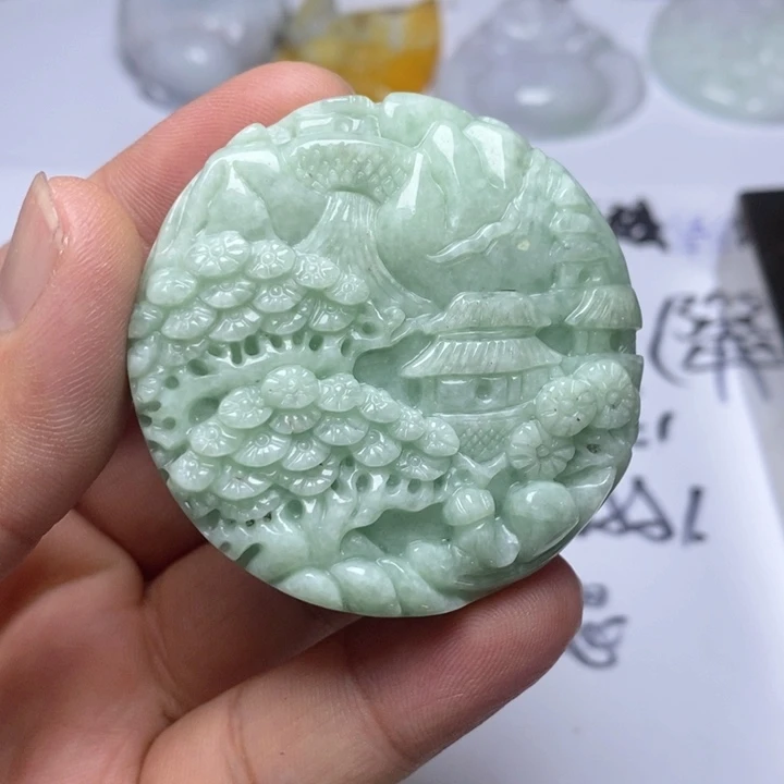 颈饰未镶嵌翡翠翡翠