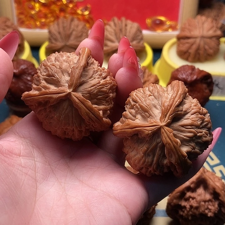 把件文玩核桃粗筋 白奔 46