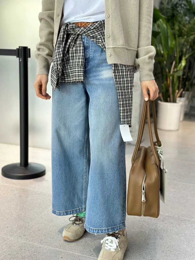 直筒牛仔裤女显瘦百搭休闲九分裤