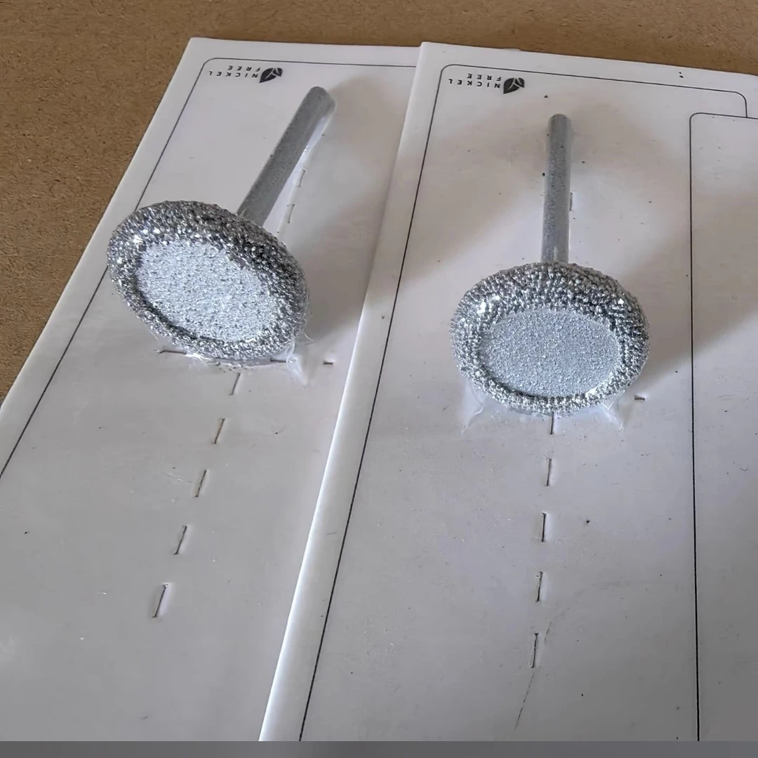 氧化铝小扁圆打磨头杆3MM