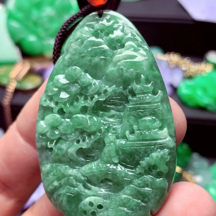 翡翠未镶嵌吊坠(不含链)