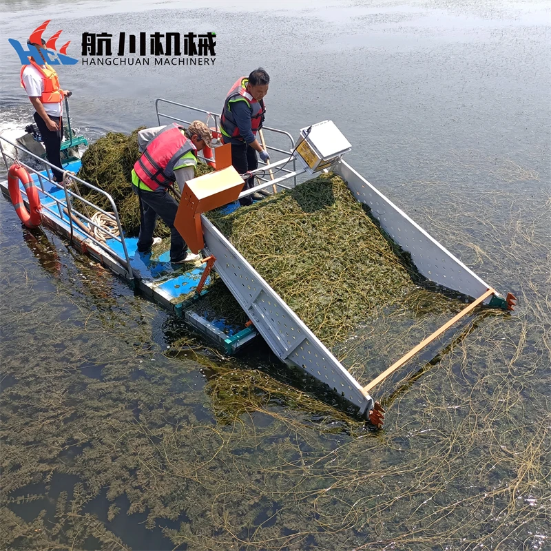 小型割草船 水草收割机械 河道公园景区用割水草船