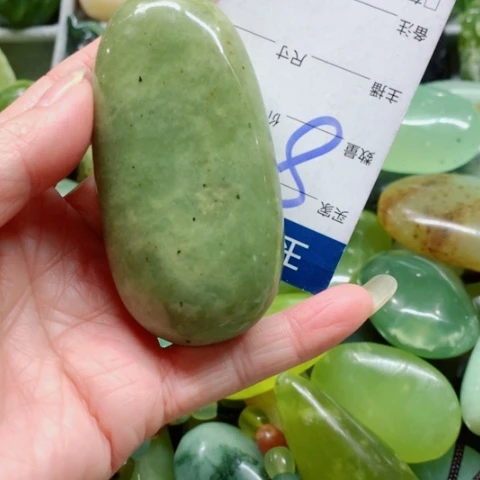 蛇纹石玉未镶嵌手把件