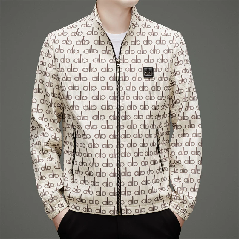 外套男士春秋季男装立领上衣2025年新款潮流帅气休闲百搭薄款夹克