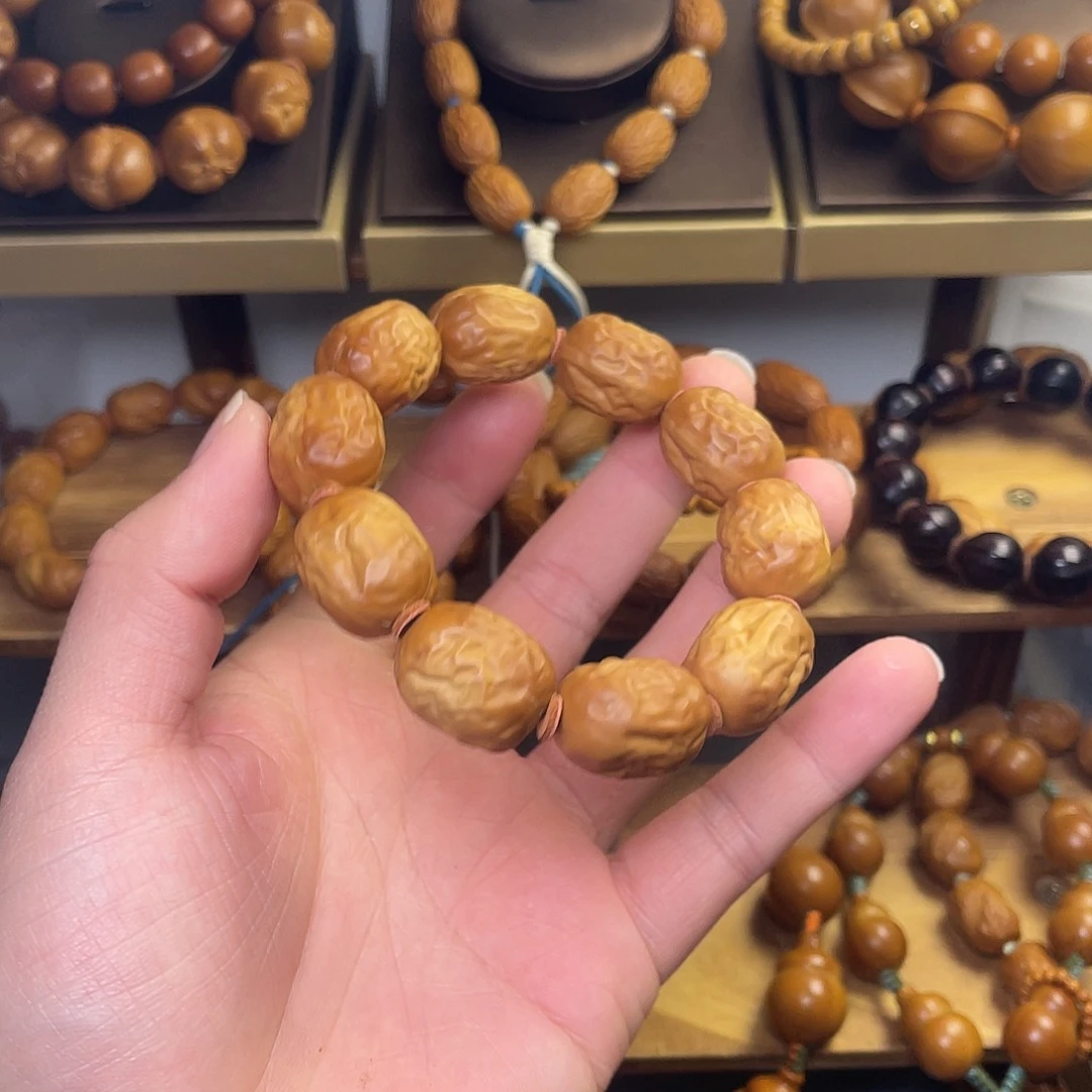 橄榄核手串/手链1.7大枣 微瑕水晶核