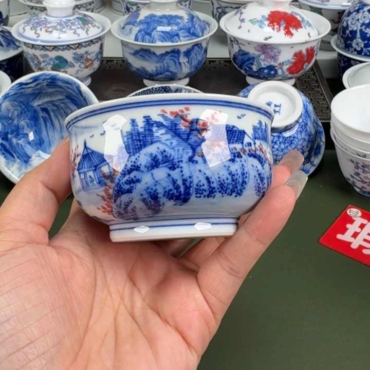 景德镇纯手工手绘茶器蒙蒙