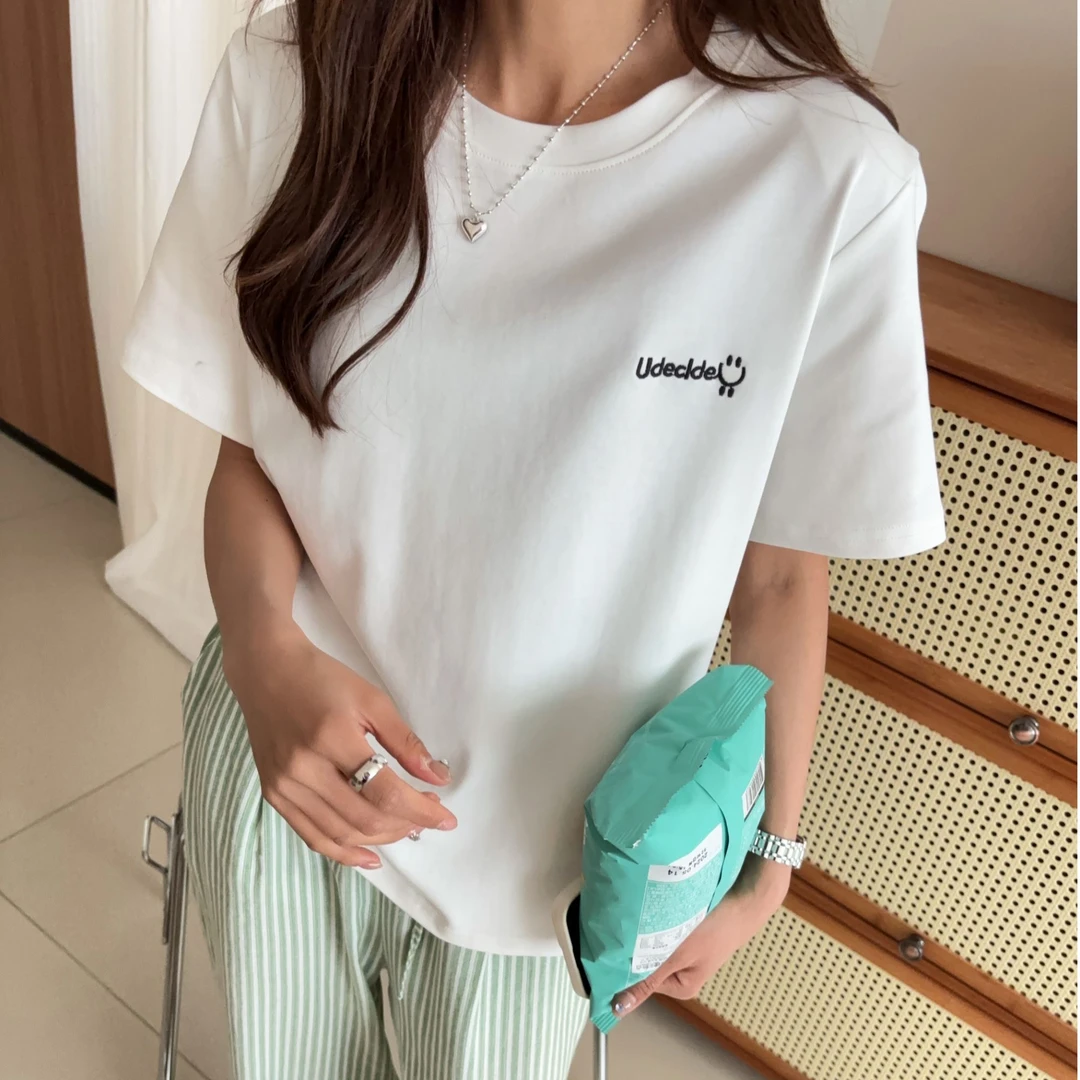 港风短袖T恤女2025夏季新款百搭休闲上衣