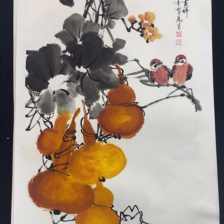 国画老师手绘作品