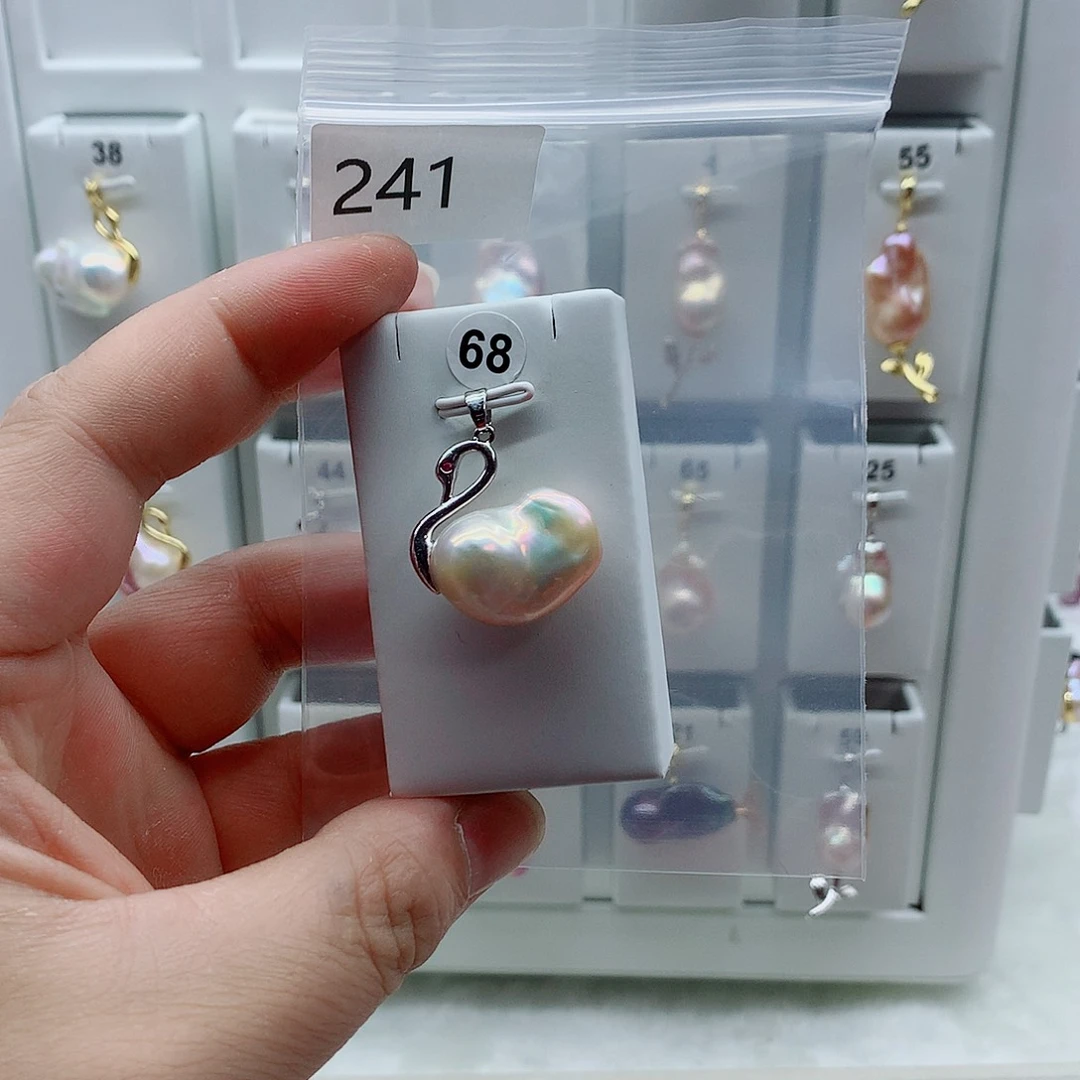 淡水珍珠吊坠(不含链)合金