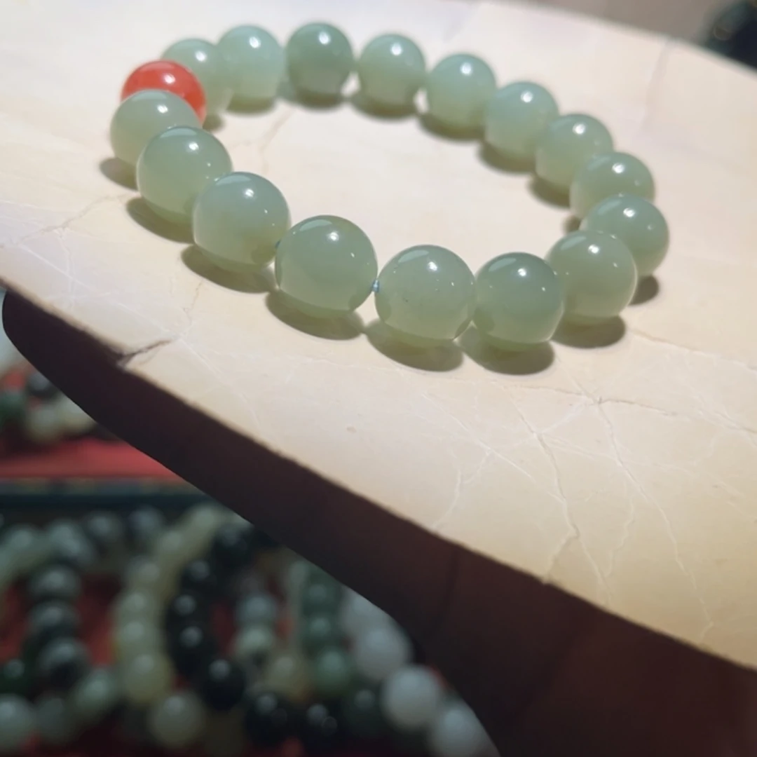 和田玉未镶嵌手链