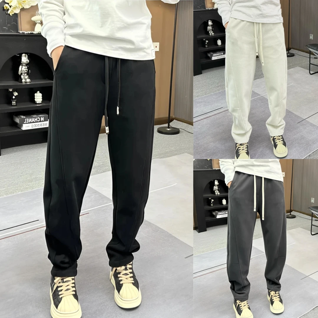 春款美式垂感运动卫裤男生潮牌宽松直筒阔腿弯刀休四季休闲直筒裤