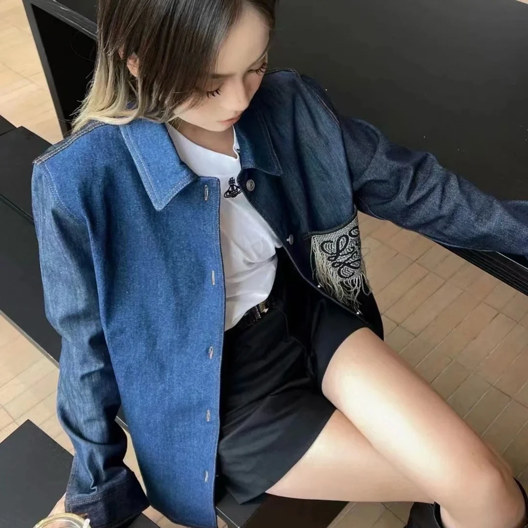 99新 LOEWE 罗意威  23春夏 牛仔外套衬衫 尺码见详情页 01310