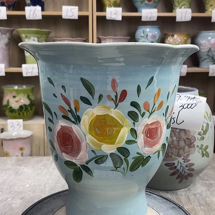 罐12zp景德镇陶瓷花盆