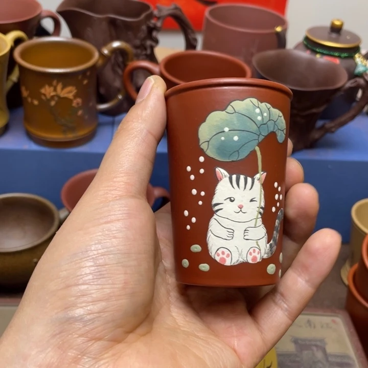 紫砂茶杯紫砂主人杯100cc
