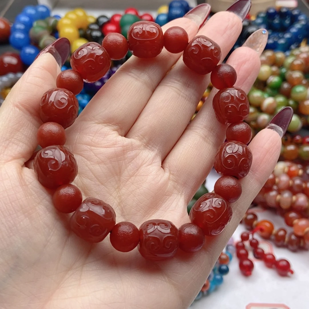 【闪购商品】玛瑙/玉髓手链未镶嵌博**园